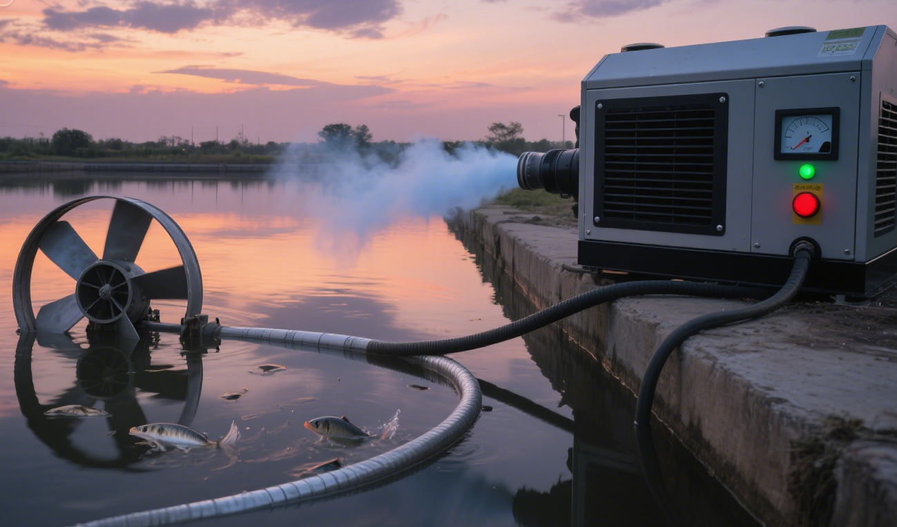 鱼塘增氧机该配哪种发电机？四极与六极机型的选型指南